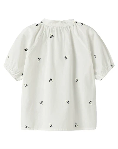 Name It - NKFFrette Bluse - Cloud Dancer